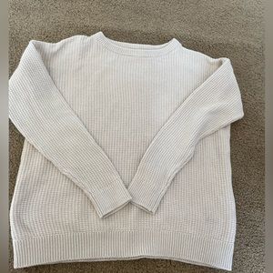 Cream cotton on size XS sweater